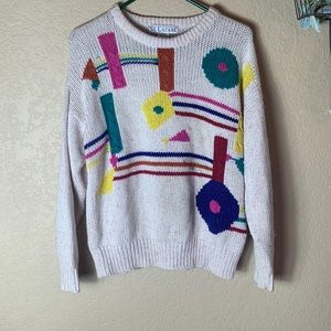 Vintage Shapes Fresh Medium Sweater Colorful